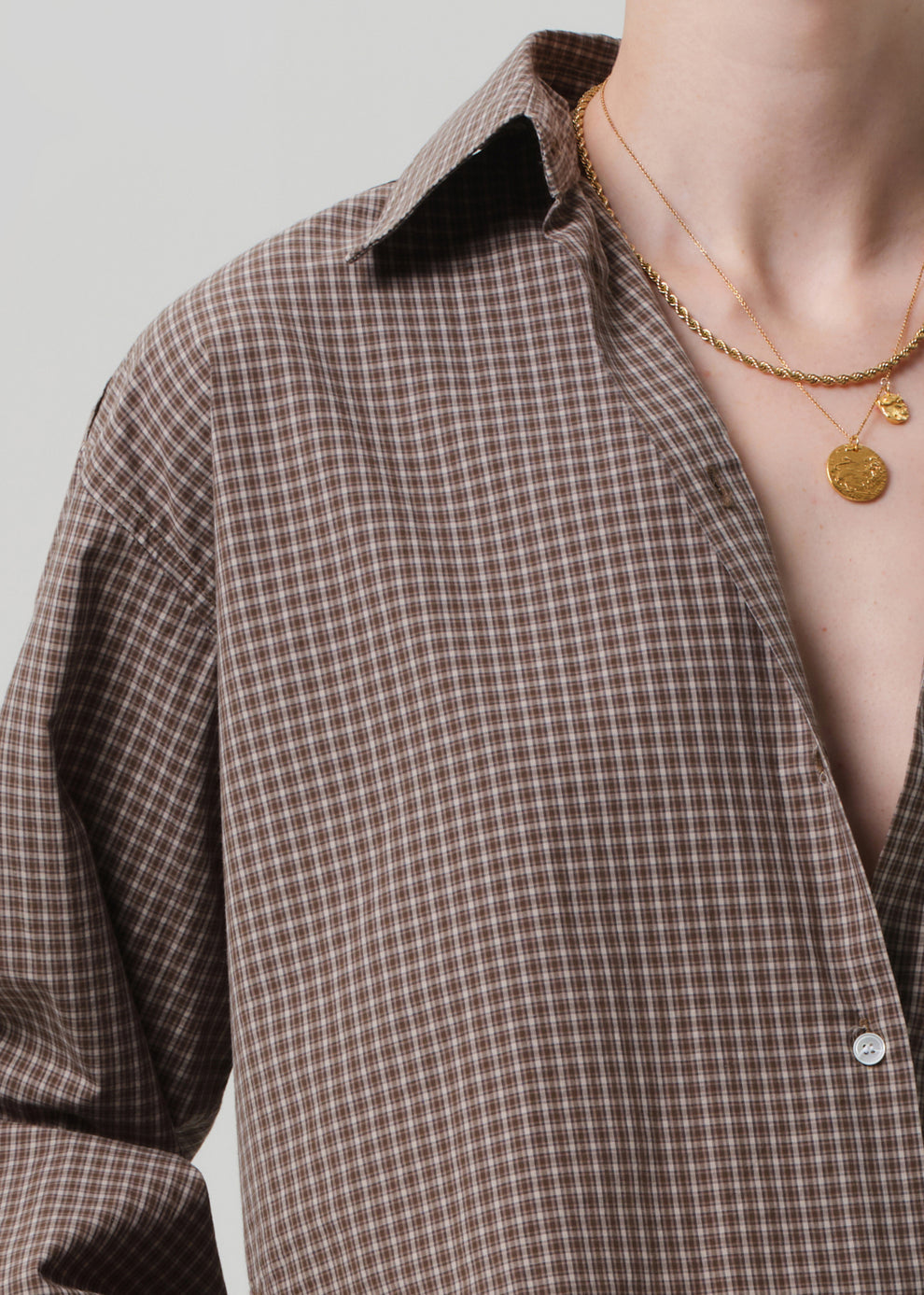 COH Ana Cropped Shirt Heritage Plaid-Shirts-West of Woodward Boutique-Vancouver-Canada