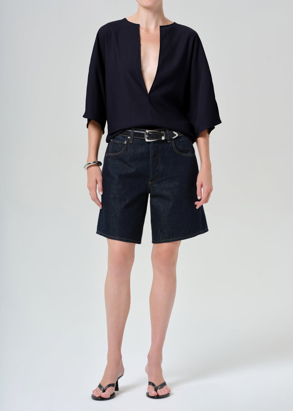 COH Franca Shirt Portofino Twill Navy-Shirts-West of Woodward Boutique-Vancouver-Canada