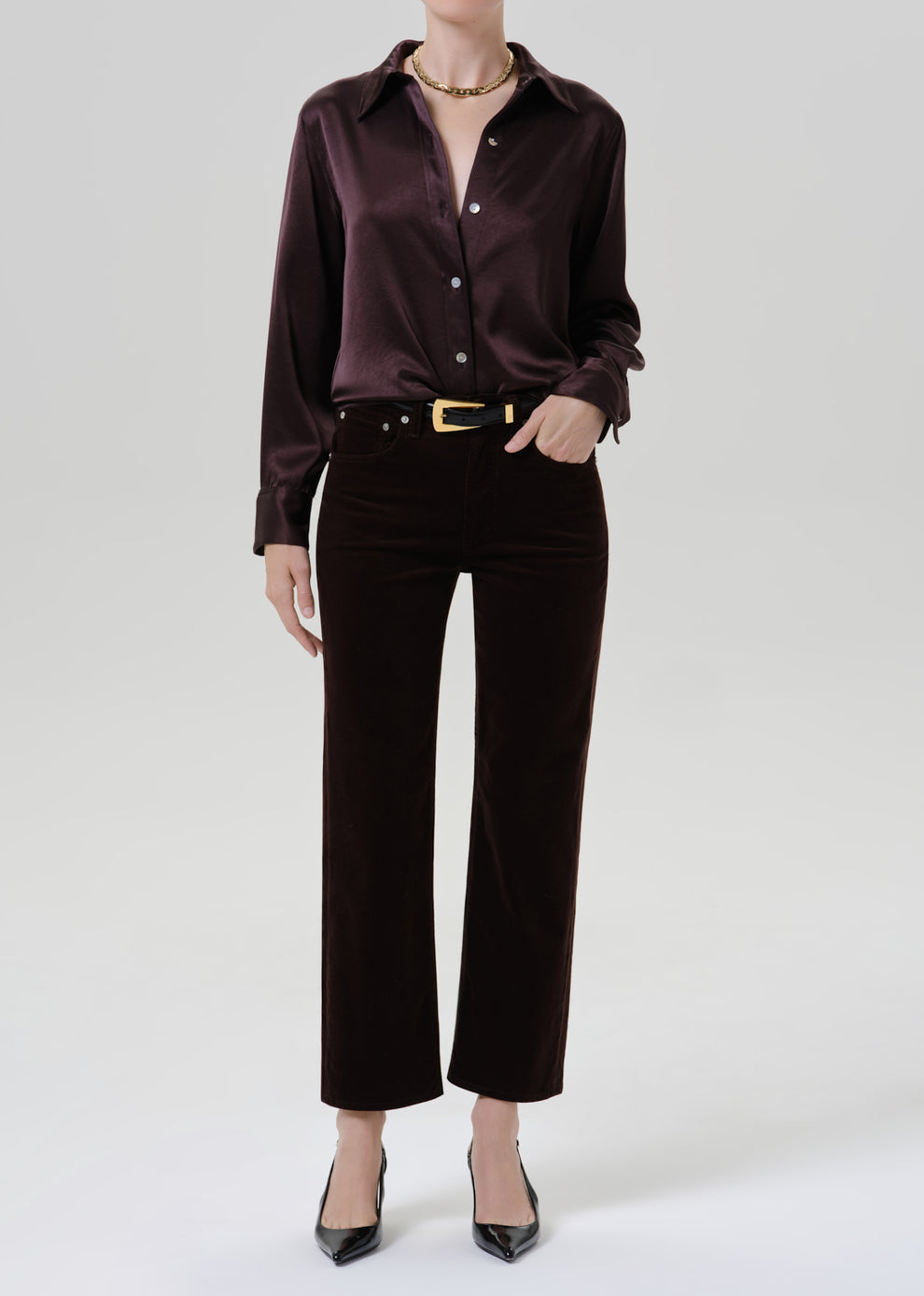 COH Tullah Button Up Shirt Espresso