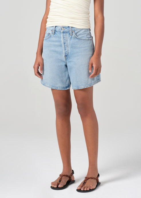 Agolde Dame Denim Short - Coax-Shorts-West of Woodward Boutique-Vancouver-Canada