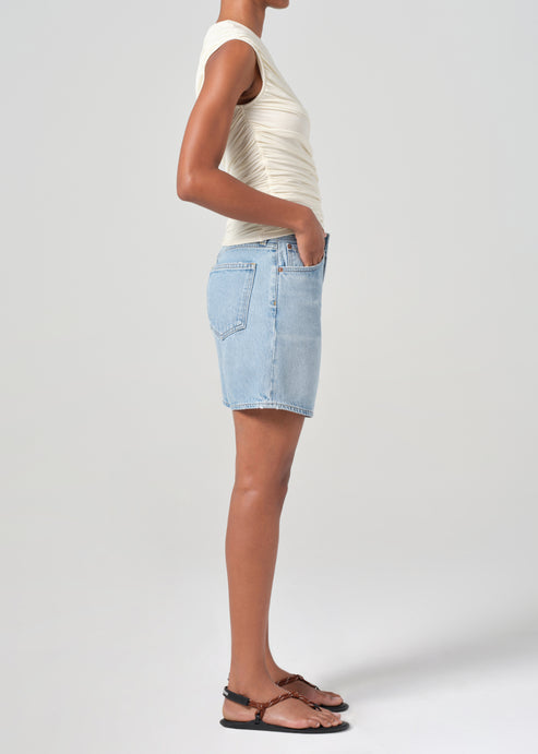 Agolde Dame Denim Short - Coax-Shorts-West of Woodward Boutique-Vancouver-Canada