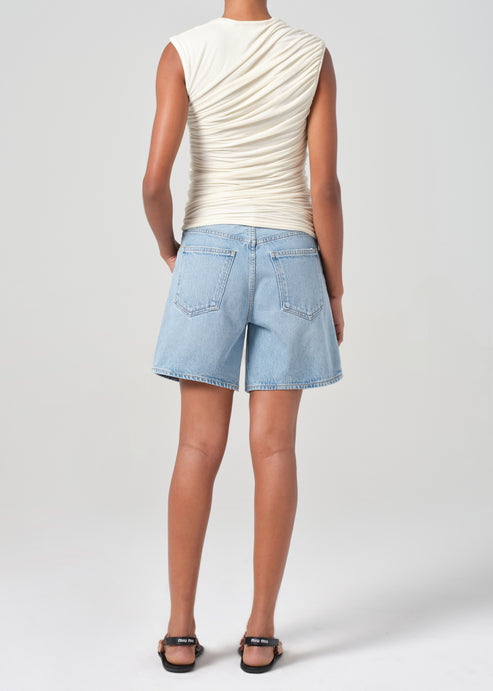 Agolde Dame Denim Short - Coax-Shorts-West of Woodward Boutique-Vancouver-Canada