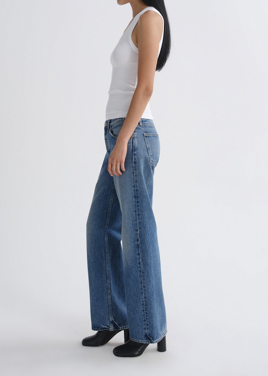 Agolde Low Rise Loose Denim Jeans Liberty-Denim-West of Woodward Boutique-Vancouver-Canada