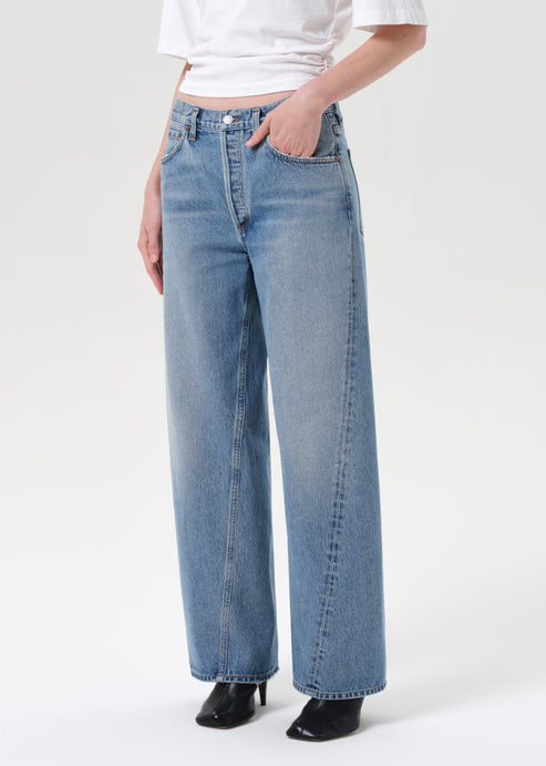Agolde Twist Low Slung Baggy Stage-Denim-West of Woodward Boutique-Vancouver-Canada