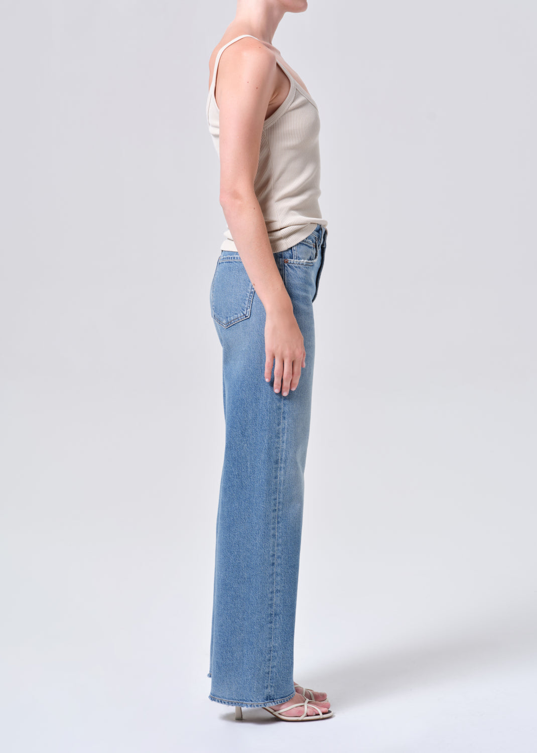 Agolde Ren Denim Jeans 32 Inseam Measure-Denim-West of Woodward Boutique-Vancouver-Canada
