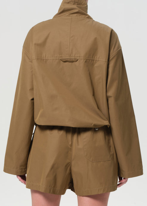 Agolde Lydia Jacket Khaki-Jackets-West of Woodward Boutique-Vancouver-Canada