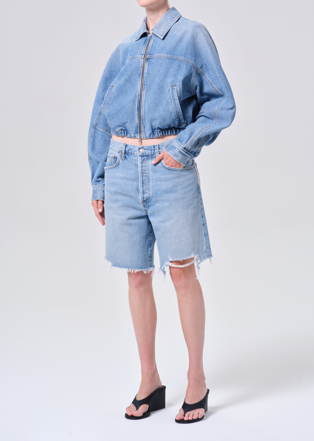 Agolde Dixon Cocoon Bomber Outbreak-Jackets-West of Woodward Boutique-Vancouver-Canada