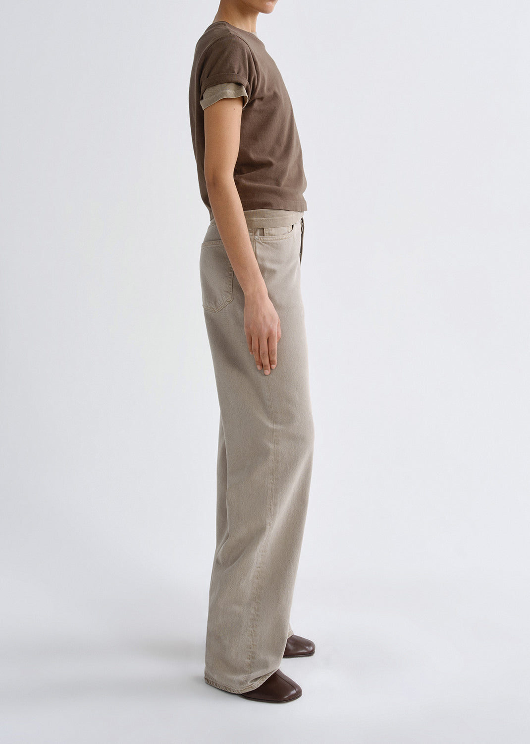 Agolde Adine Shrunken Tee Uniform-T-Shirts-West of Woodward Boutique-Vancouver-Canada