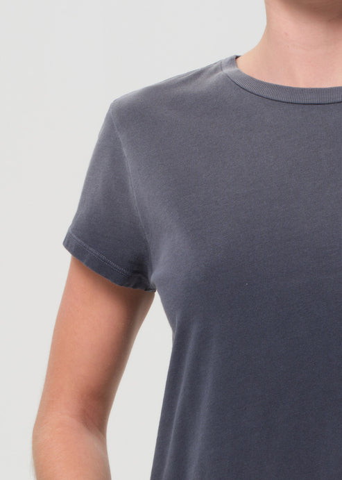 Agolde Adine Shrunken Tee Windstorm-T-Shirts-West of Woodward Boutique-Vancouver-Canada