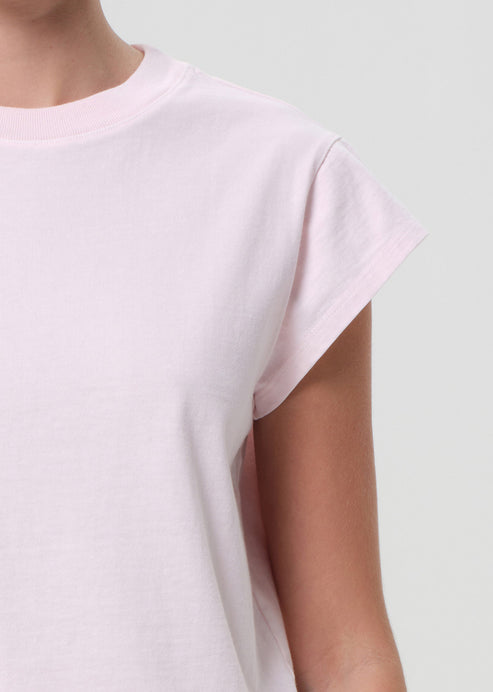 Agolde Bryce Cap Sleeve Tee Cosmos-T-Shirts-West of Woodward Boutique-Vancouver-Canada