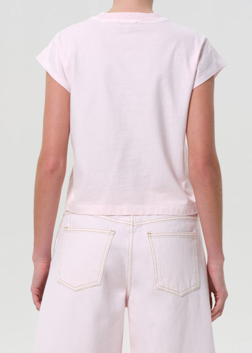 Agolde Bryce Cap Sleeve Tee Cosmos-T-Shirts-West of Woodward Boutique-Vancouver-Canada