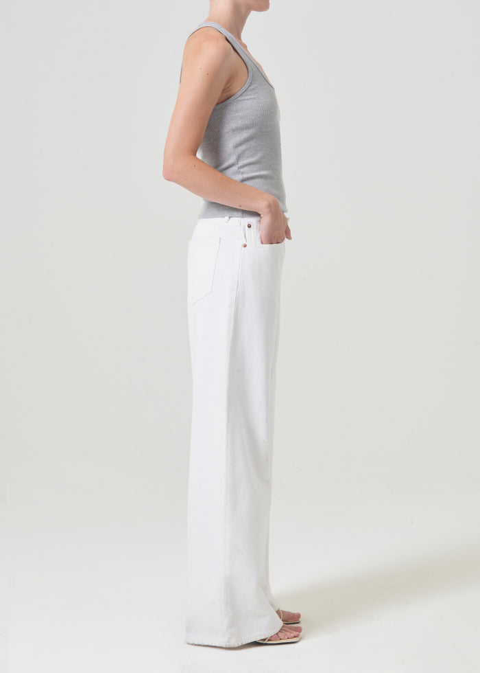 Agolde Bianca Tank Grey Heather-T-Shirts-West of Woodward Boutique-Vancouver-Canada