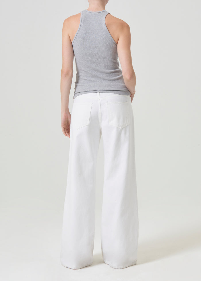 Agolde Bianca Tank Grey Heather-T-Shirts-West of Woodward Boutique-Vancouver-Canada