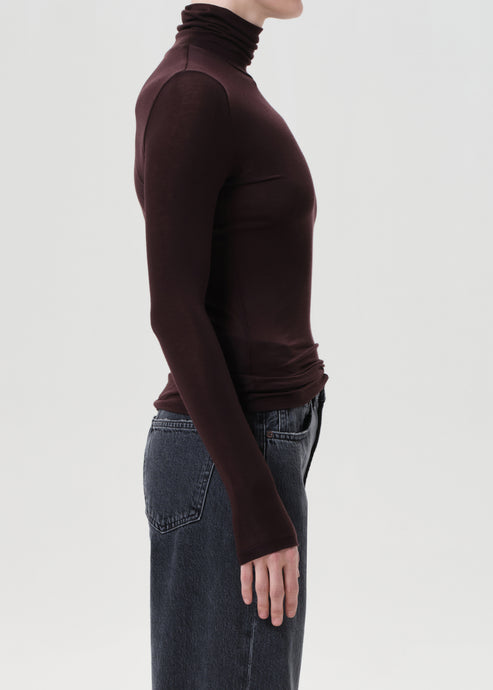 Agolde Pascale Turtleneck Root-T-Shirts-West of Woodward Boutique-Vancouver-Canada