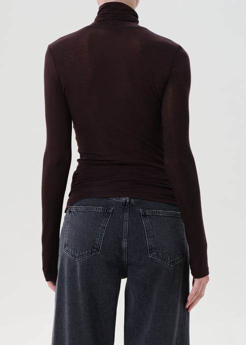 Agolde Pascale Turtleneck Root-T-Shirts-West of Woodward Boutique-Vancouver-Canada