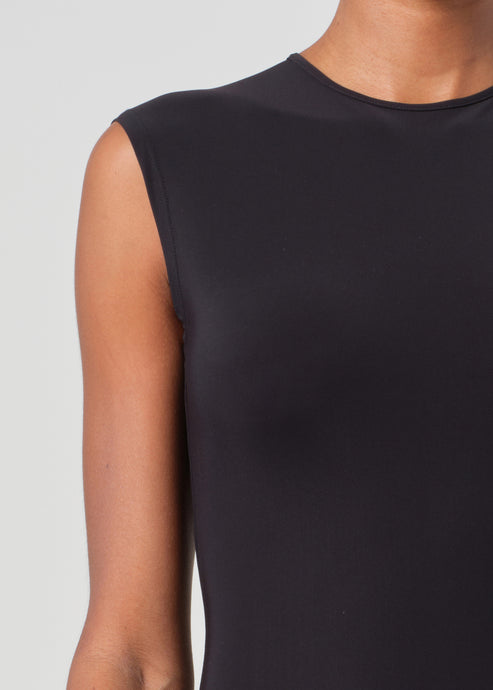 Agolde Aura Sleeveless Bodysuit - Black-T-Shirts-West of Woodward Boutique-Vancouver-Canada