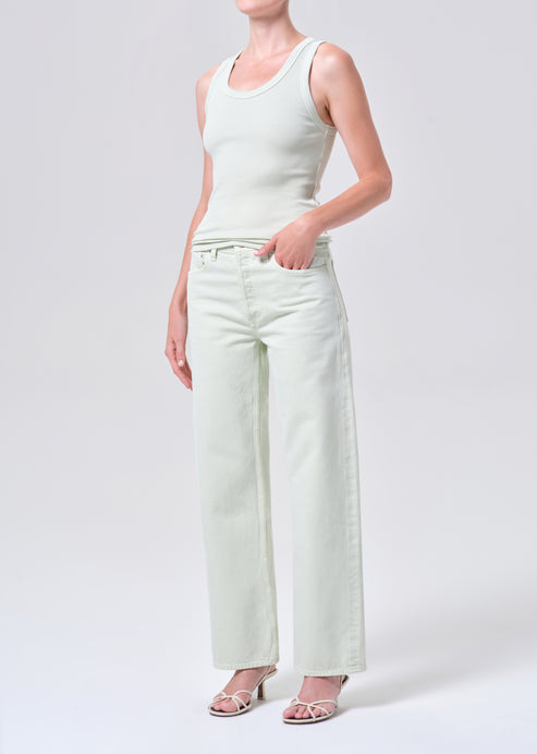 Agolde Poppy Tank Mint Cream-T-Shirts-West of Woodward Boutique-Vancouver-Canada