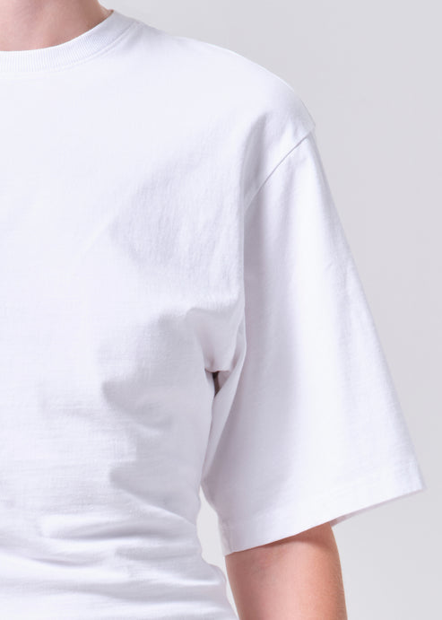 Agolde Storey Tee White-T-Shirts-West of Woodward Boutique-Vancouver-Canada