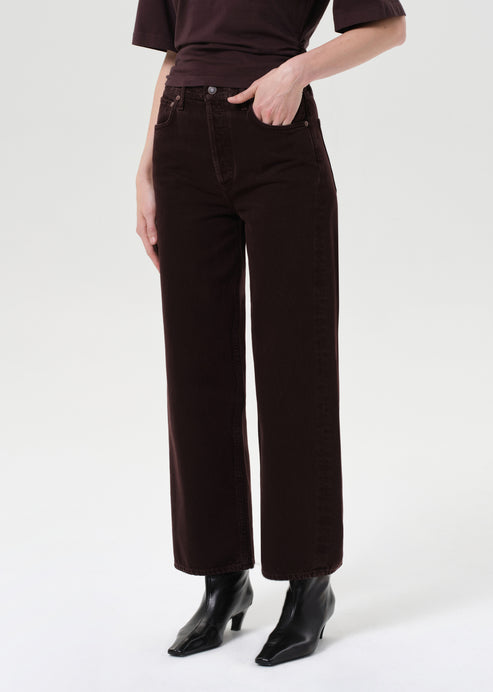 Agolde Ren Denim Jeans Sloe Berry-Denim-West of Woodward Boutique-Vancouver-Canada