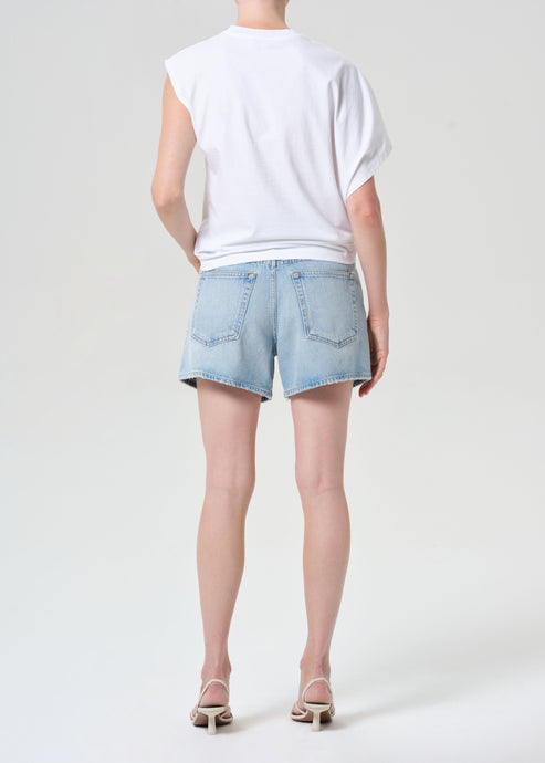 Agolde Leith Denim Short Convert-Shorts-West of Woodward Boutique-Vancouver-Canada