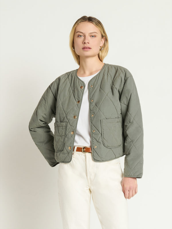 Nation Aspen Quilted Jacket Castor Grey