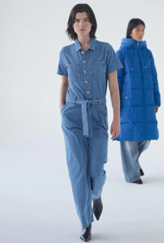 Mos Mosh Vale Alabama Jumpsuit Light Blue-Dresses-West of Woodward Boutique-Vancouver-Canada