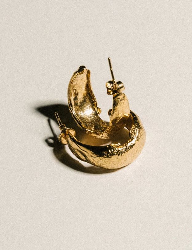 Pamela Card Armour Amour Earrings 24K Gold Vermeil-Accessories-West of Woodward Boutique-Vancouver-Canada