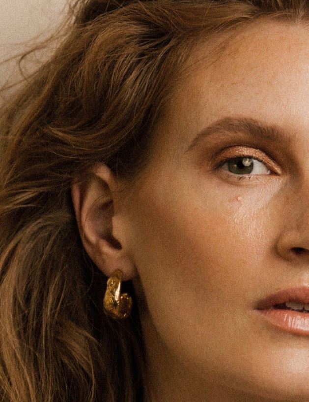 Pamela Card Armour Amour Earrings 24K Gold Vermeil-Accessories-West of Woodward Boutique-Vancouver-Canada