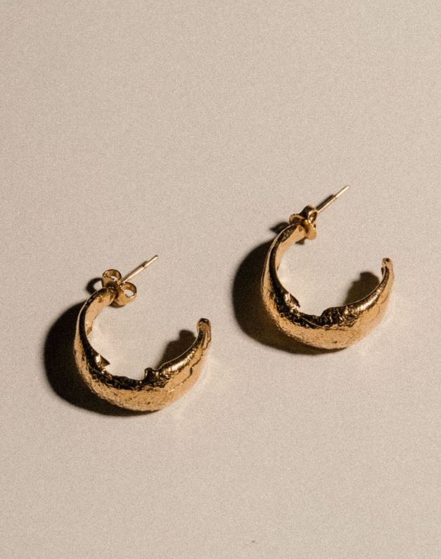 Pamela Card Armour Amour Earrings 24K Gold Vermeil-Accessories-West of Woodward Boutique-Vancouver-Canada
