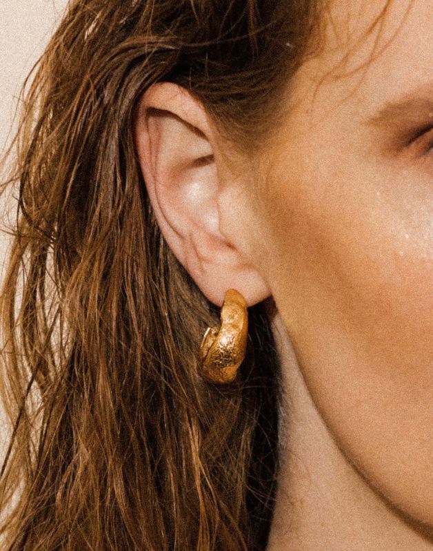 Pamela Card Armour Amour Earrings 24K Gold Vermeil-Accessories-West of Woodward Boutique-Vancouver-Canada