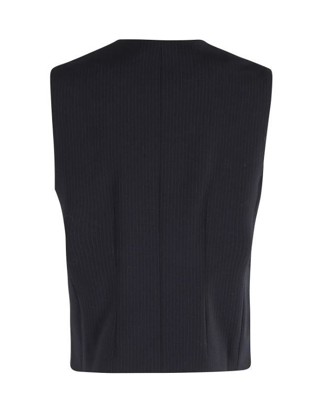 Herskind Atlas Vest Navy Pinstripe-Shirts-West of Woodward Boutique-Vancouver-Canada