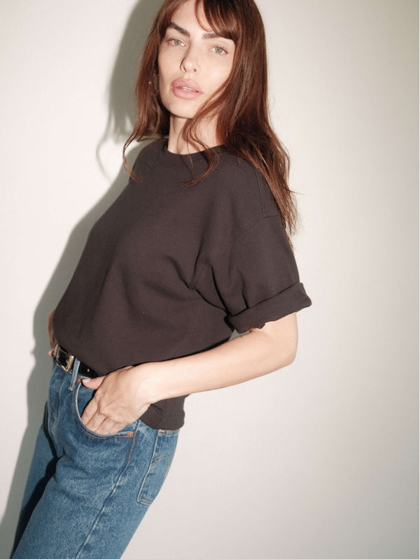 Nation Bane Sweatshirt Tee Black-Sweatshirts-West of Woodward Boutique-Vancouver-Canada