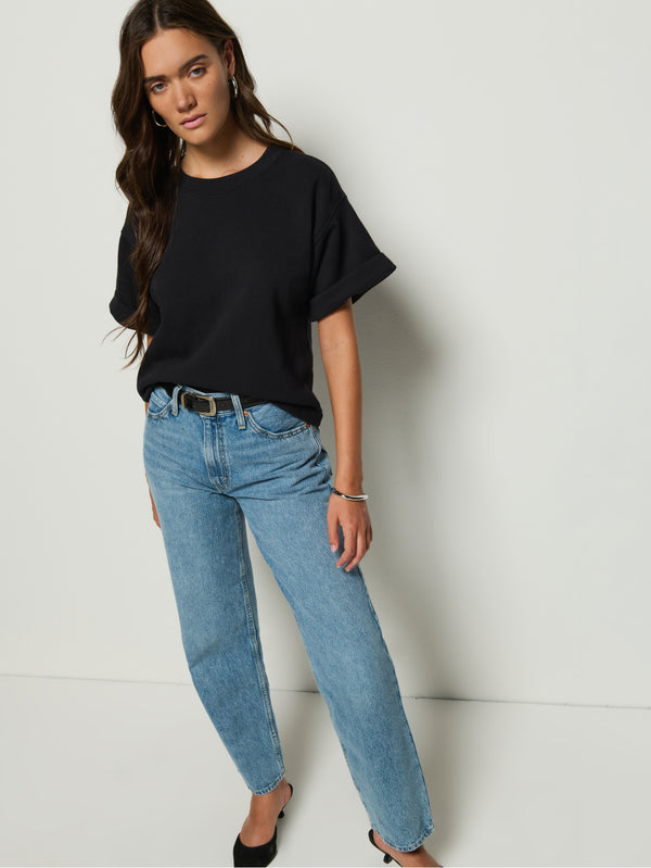 Nation Bane Sweatshirt Tee Black-Sweatshirts-West of Woodward Boutique-Vancouver-Canada