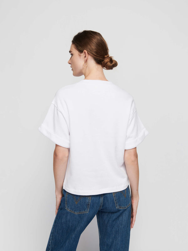 Nation Bane Sweatshirt Tee White-Sweatshirts-West of Woodward Boutique-Vancouver-Canada