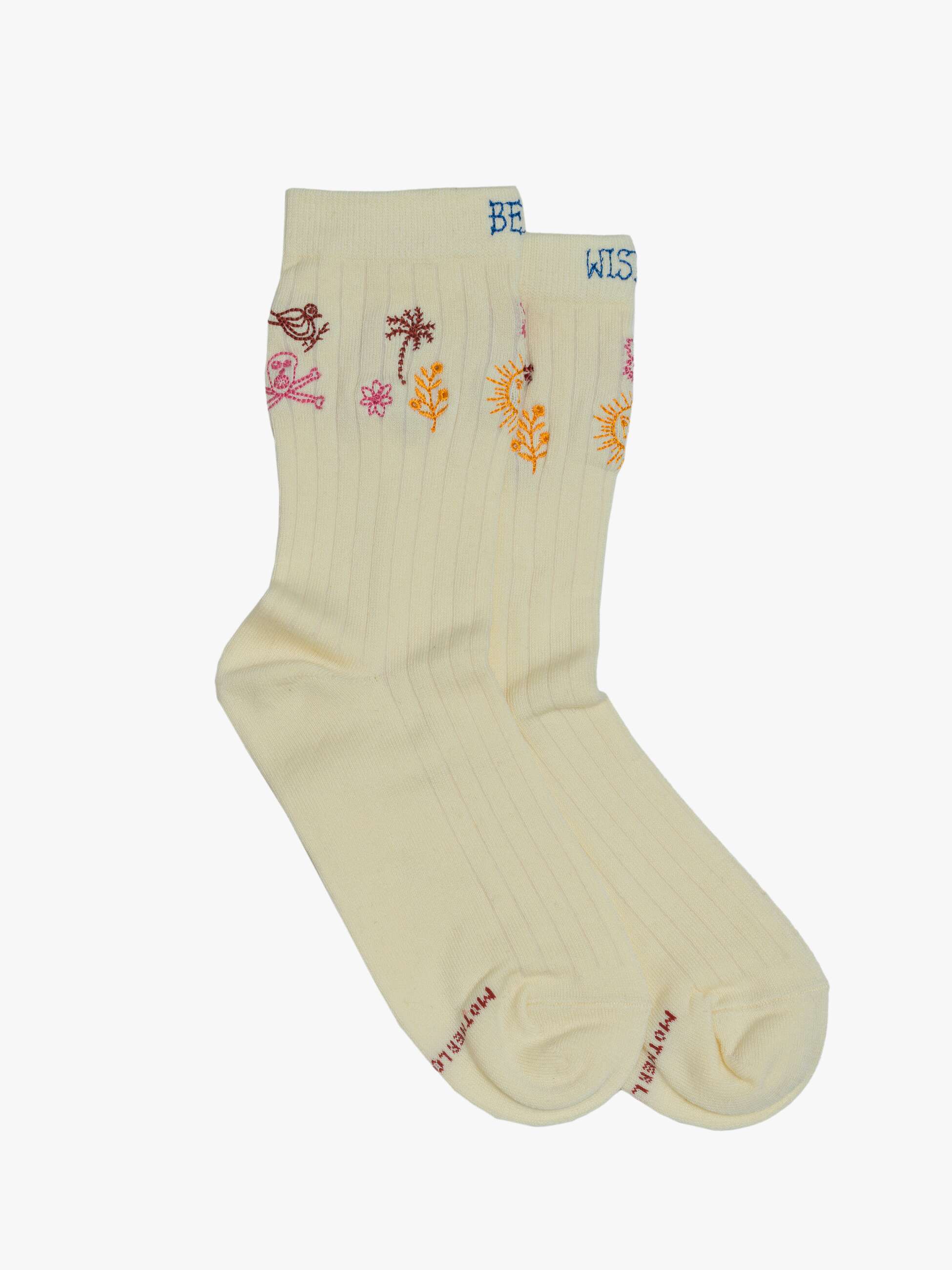 MOTHER Half Step Socks Best Wishes-Accessories-West of Woodward Boutique-Vancouver-Canada