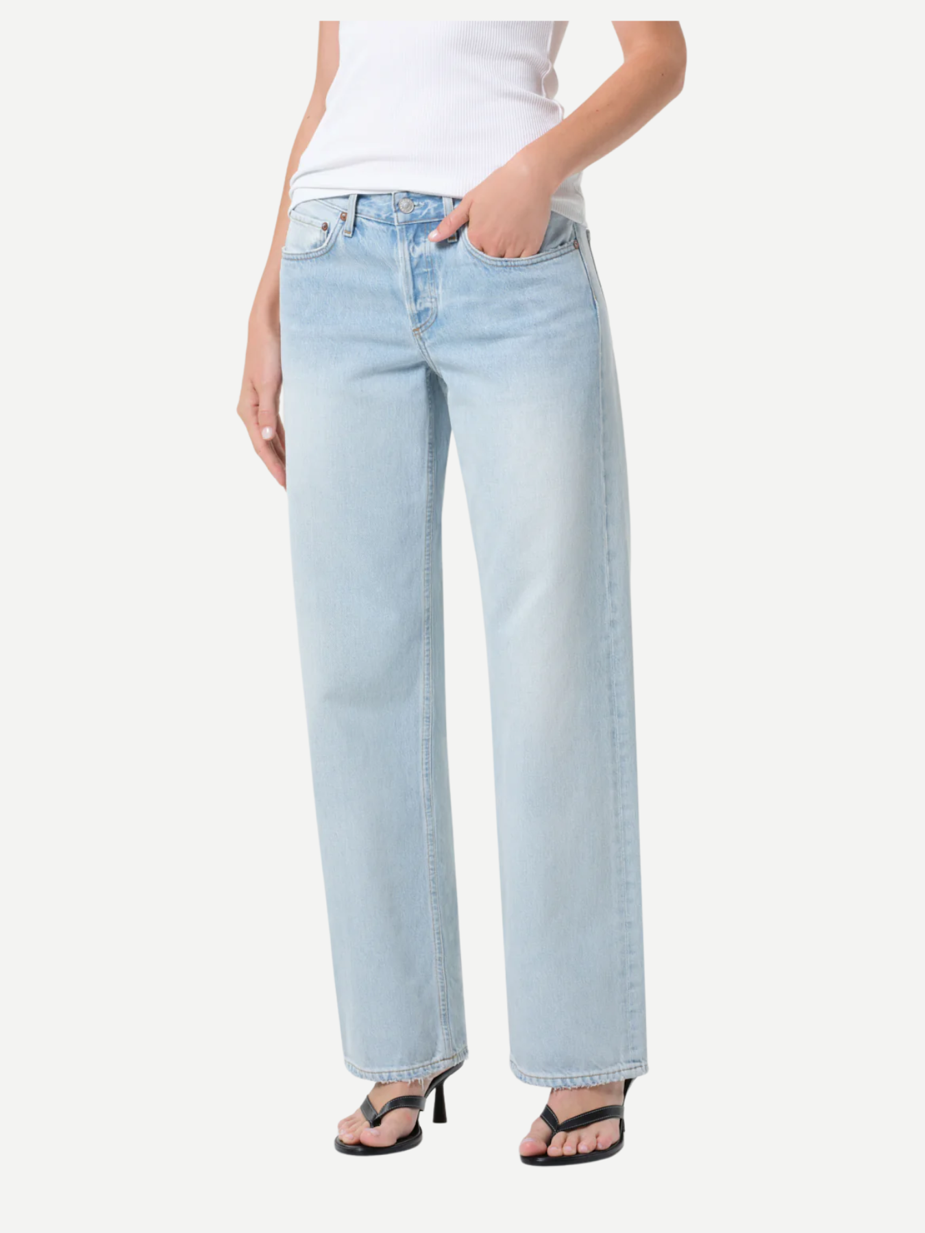 Agolde Low Rise Loose Denim Jeans Amplify-Denim-West of Woodward Boutique-Vancouver-Canada