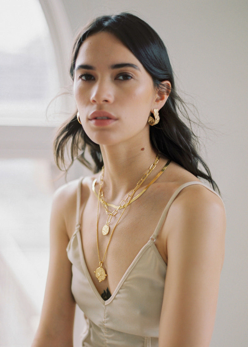 Pamela Card Mother Origin Amulet 24K Gold Vermeil Necklace 24" Chain
