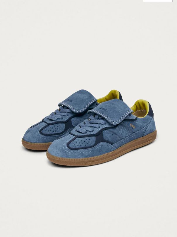 ALOHAS Tb.490 Club Suede Blue Leather Sneakers-Sneakers-West of Woodward Boutique-Vancouver-Canada
