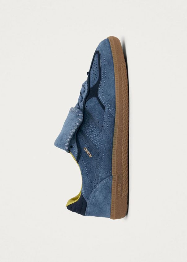 ALOHAS Tb.490 Club Suede Blue Leather Sneakers-Sneakers-West of Woodward Boutique-Vancouver-Canada