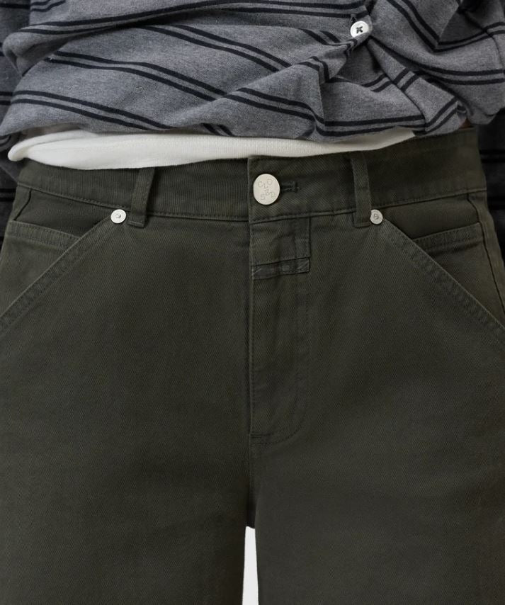 Closed Bouna Denim Jeans Juniper Green-Denim-West of Woodward Boutique-Vancouver-Canada