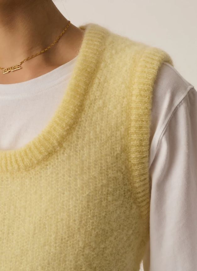 Des Petits Hauts Aldino Knit Vest-T-Shirts-West of Woodward Boutique-Vancouver-Canada