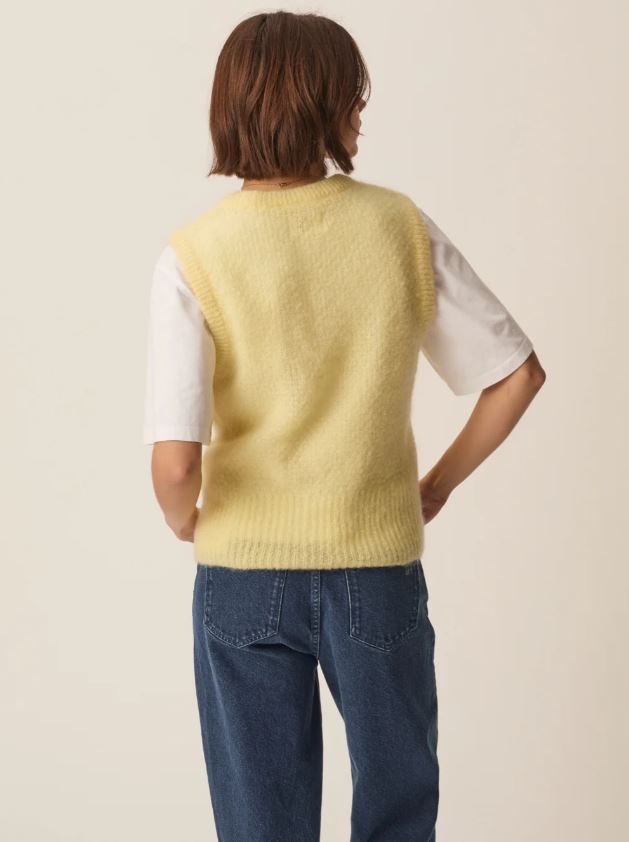 Des Petits Hauts Aldino Knit Vest-T-Shirts-West of Woodward Boutique-Vancouver-Canada