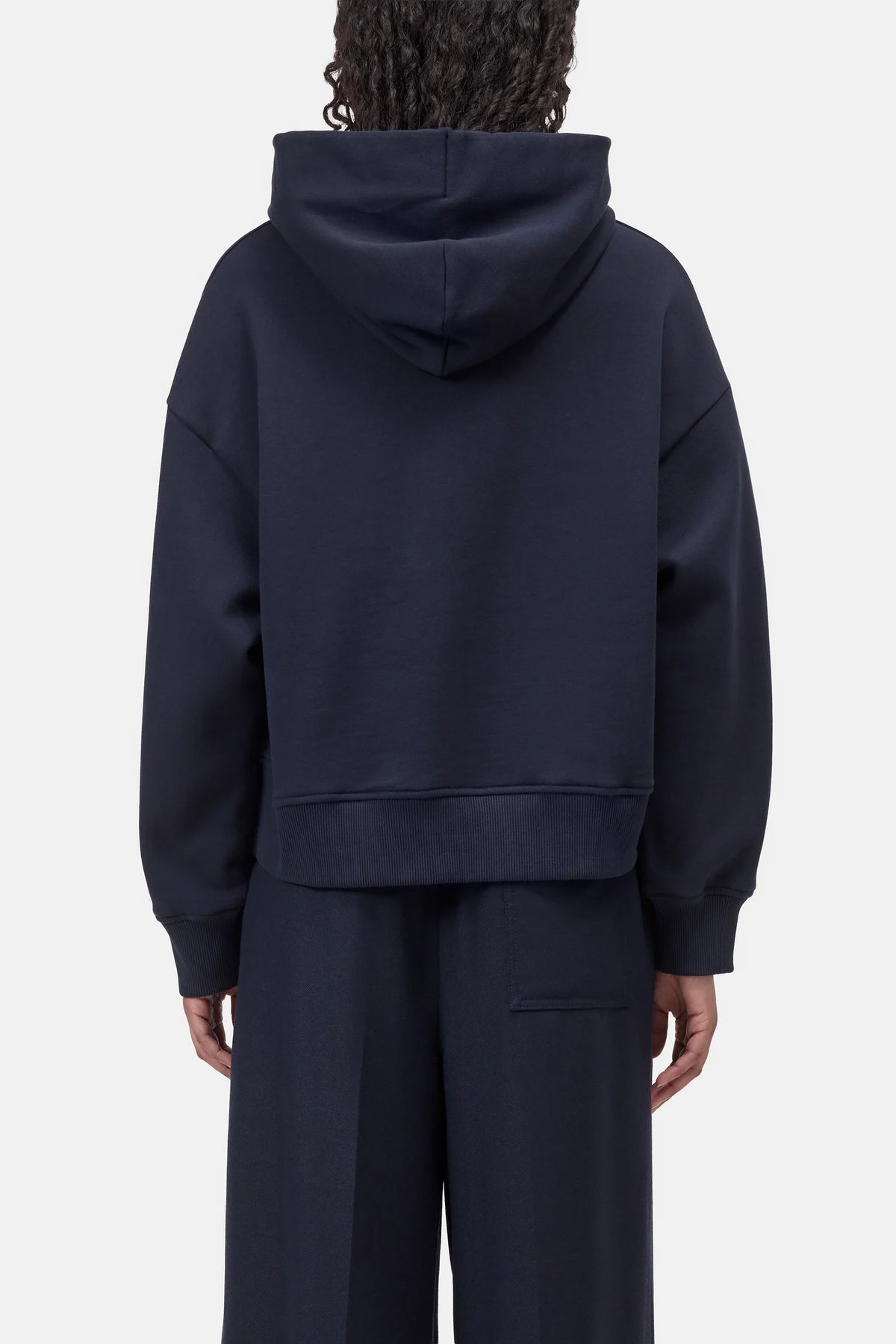 Closed Bow Tie Hoodie Dark Night-Sweatshirts-West of Woodward Boutique-Vancouver-Canada