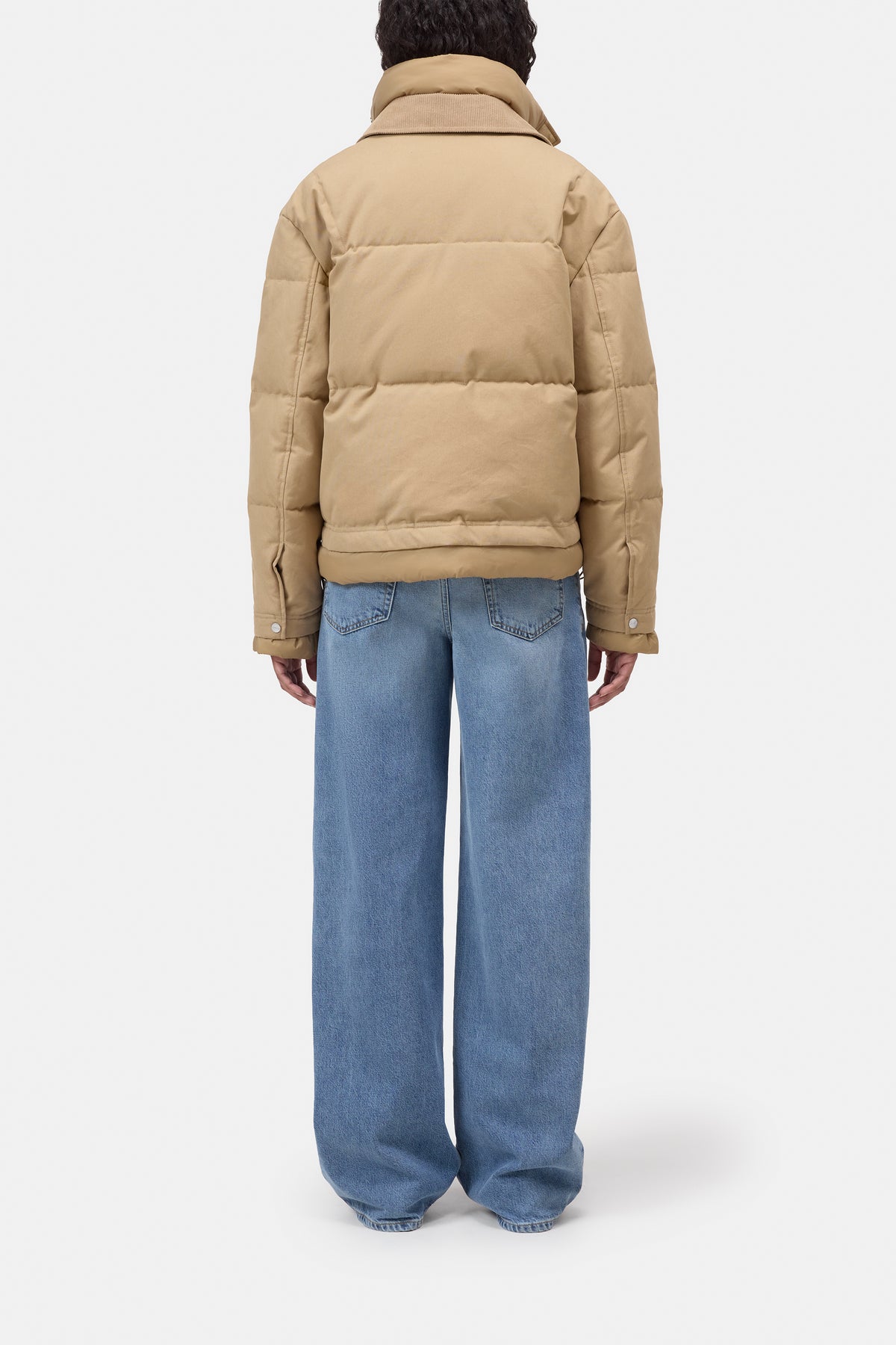 Closed Worker Puffer Jacket Wheat Beige-Coats-West of Woodward Boutique-Vancouver-Canada