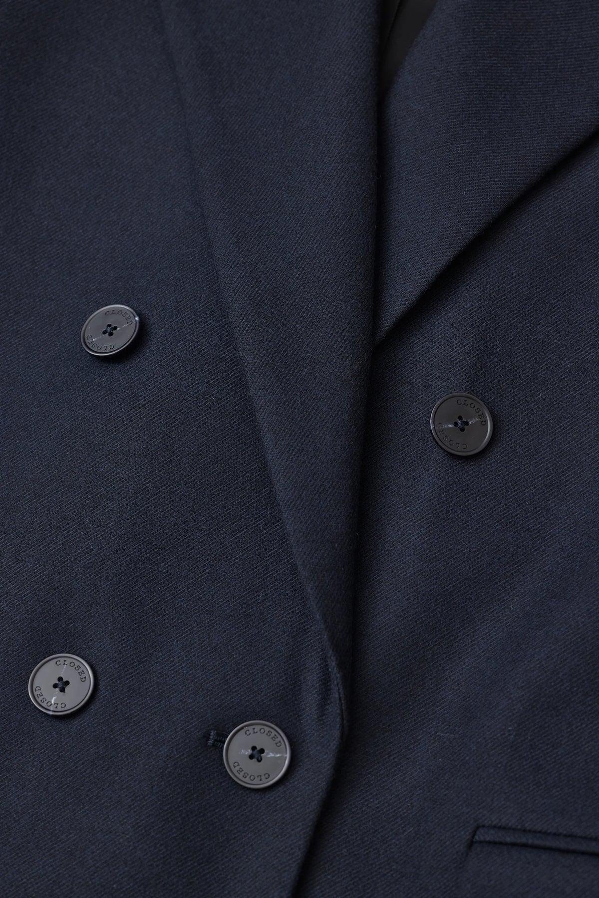 Closed Fitted Double Breasted Blazer Dark Night-Jackets-West of Woodward Boutique-Vancouver-Canada