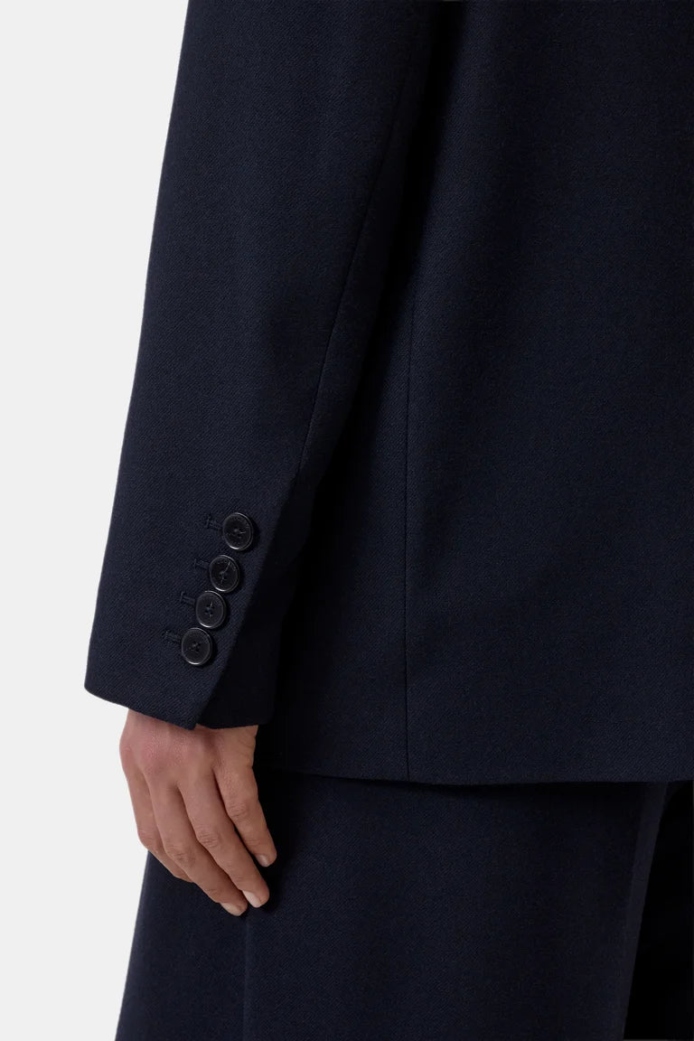 Closed Fitted Double Breasted Blazer Dark Night-Jackets-West of Woodward Boutique-Vancouver-Canada