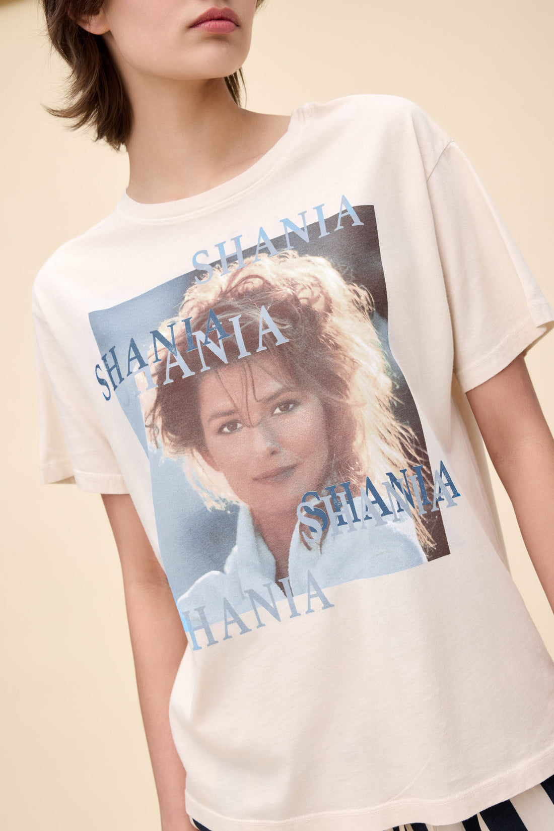 Daydreamer Shania Twain Woman In Me BF Tee Dirty White-T-Shirts-West of Woodward Boutique-Vancouver-Canada