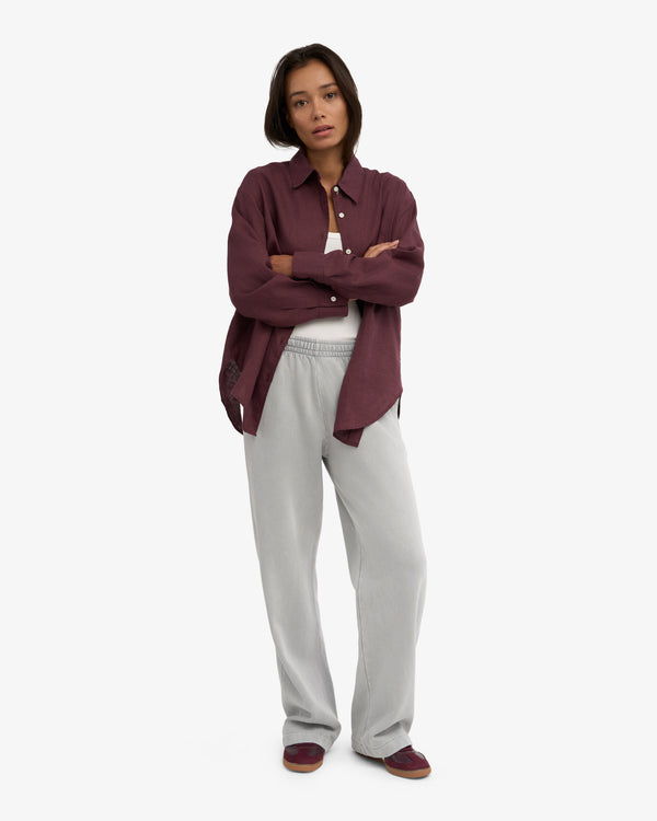 Colorful Standard Straight Leg Sweatpants Faded Grey-Sweatshirts-West of Woodward Boutique-Vancouver-Canada