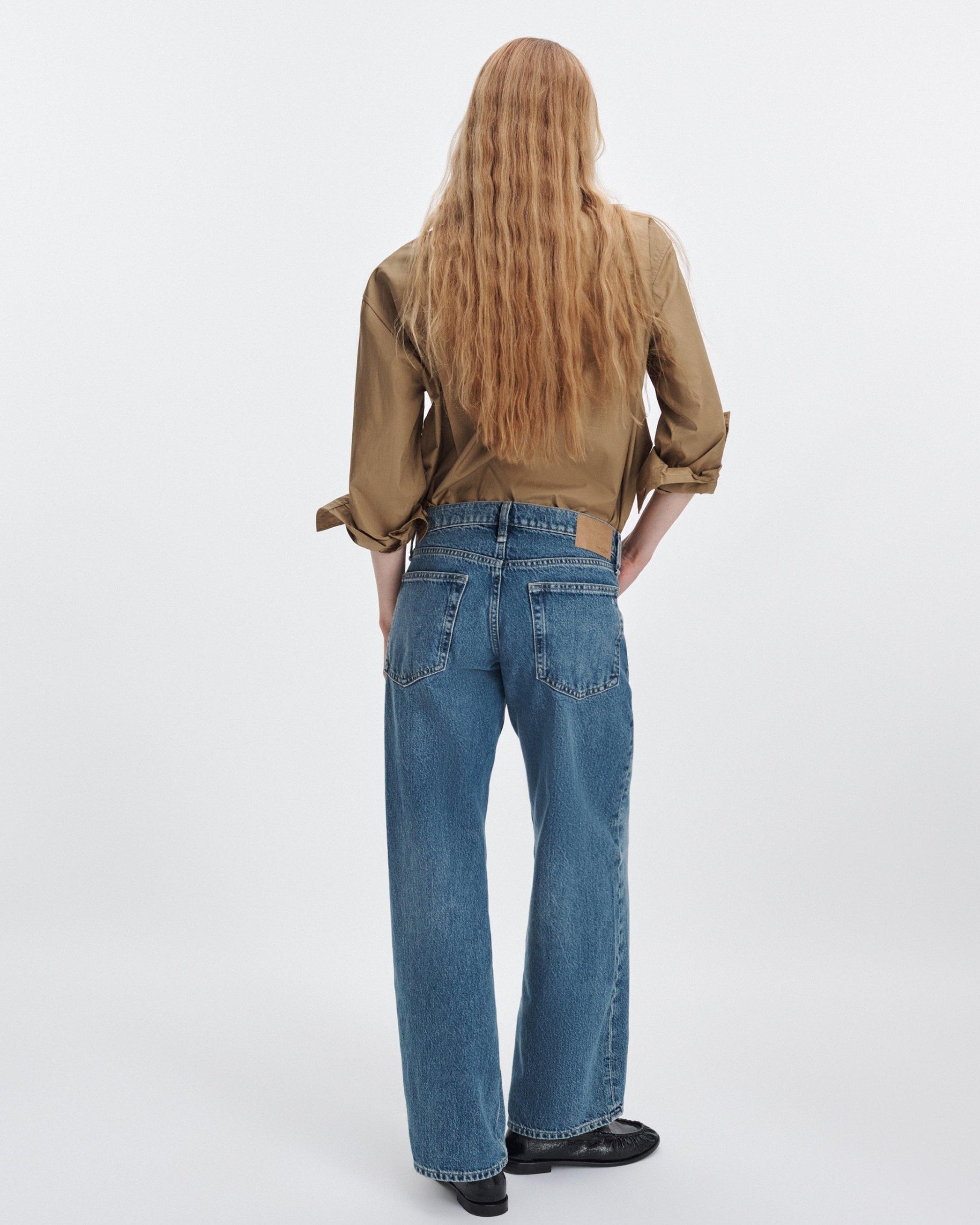 Rag &amp; Bone Cam Low Rise Full Straight Jean Echo
