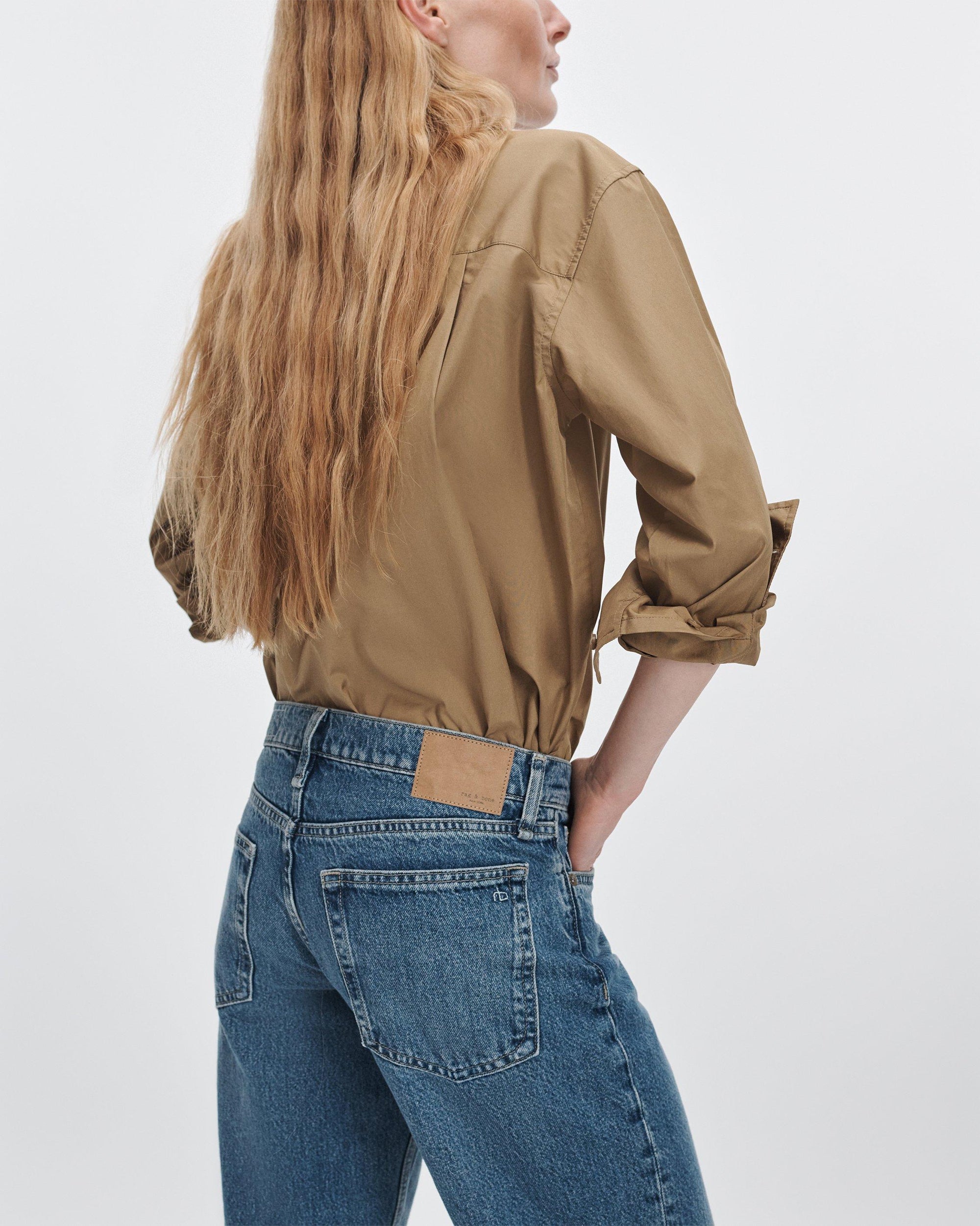Rag &amp; Bone Cam Low Rise Full Straight Jean Echo